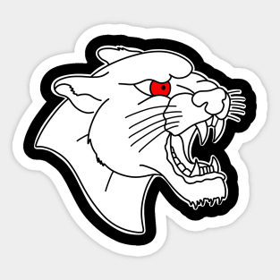 HomeSchoolTattoo Panther Head (RED EYE) Sticker